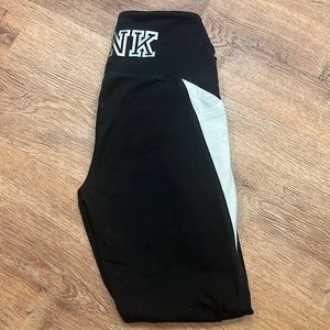 Pink Cross Cut Ankle Leggings